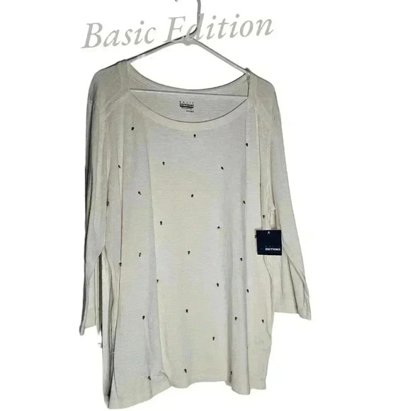 Basic Editions Blouse XXL NWT - Picture 1 of 5